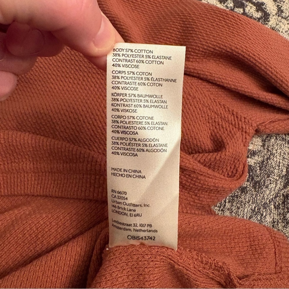 Free People Mikah Notch Neck Thermal longs sleeve top - Picture 11 of 12